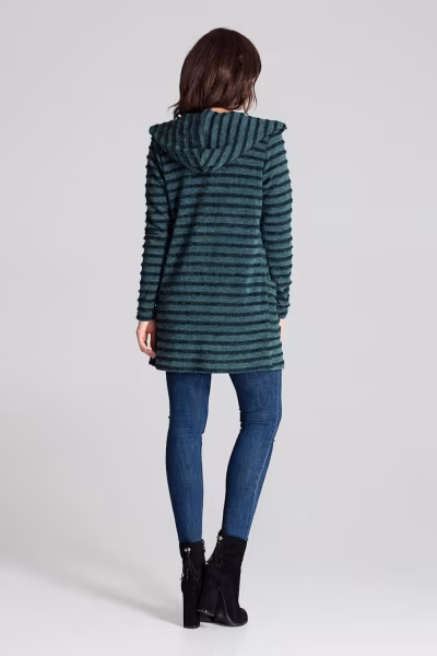Sweter Kardigan Model L070 Green - Lenitif — zdjęcie 3