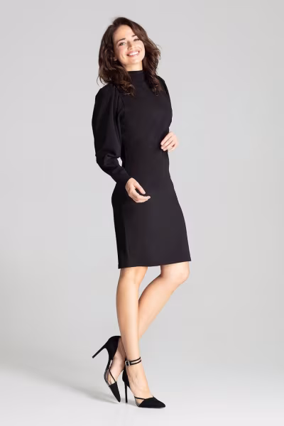 Sukienka Model L064 Black - Lenitif — zdjęcie 2