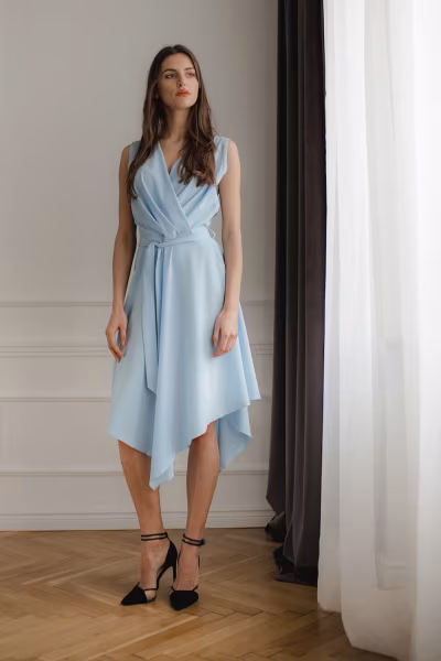 Sukienka Model L080 Blue - Lenitif — zdjęcie 1