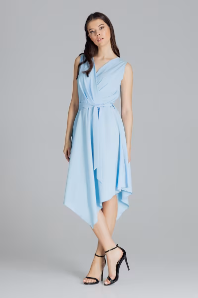 Sukienka Model L080 Blue - Lenitif — zdjęcie 2