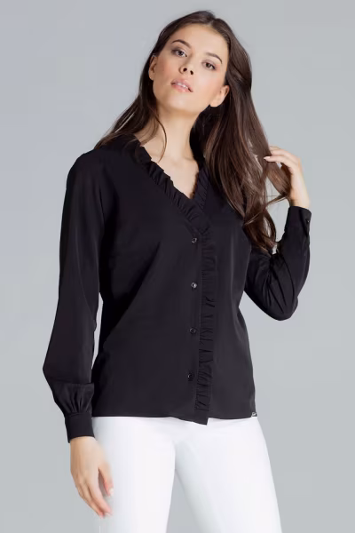 Bluzka Model L077 Black - Lenitif — zdjęcie 2