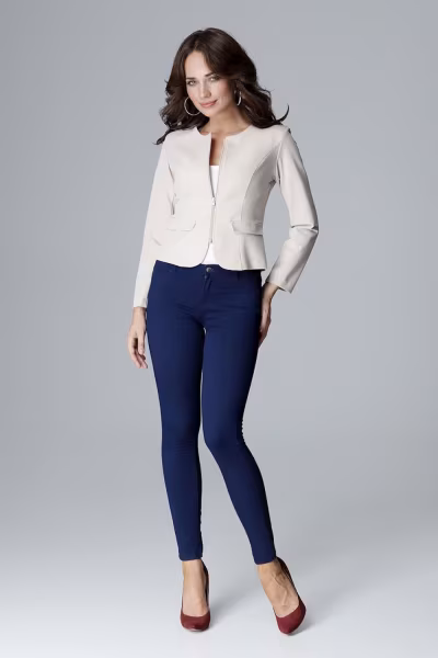 Żakiet Model L008 Beige - Lenitif — zdjęcie 2