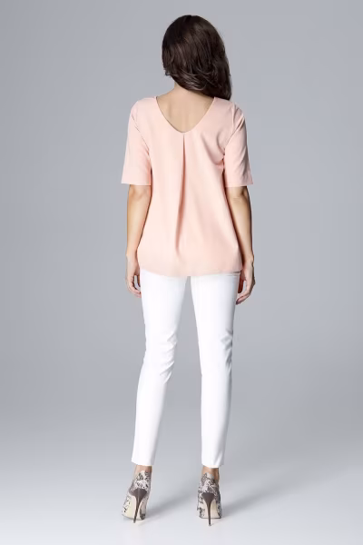 Bluzka Model L002 Pink - Lenitif — zdjęcie 3