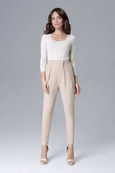 Spodnie Damskie Model L018 Beige - Lenitif — zdjęcie 2