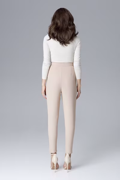 Spodnie Damskie Model L018 Beige - Lenitif — zdjęcie 3