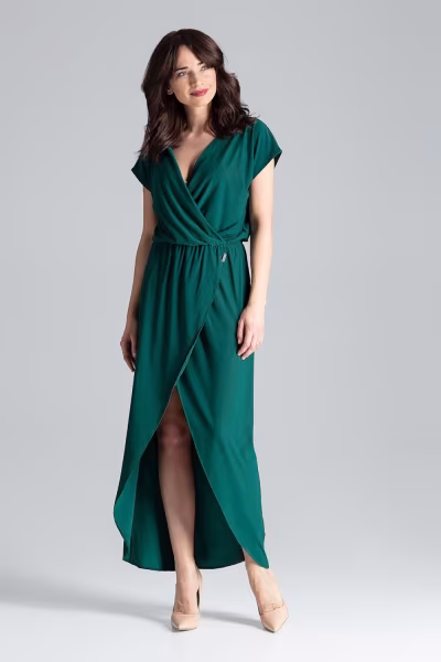 Sukienka Model L033 Green - Lenitif — zdjęcie 2