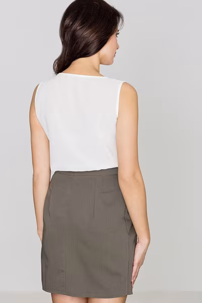 Spódnica Model K389 Oliwka - Lenitif — zdjęcie 2