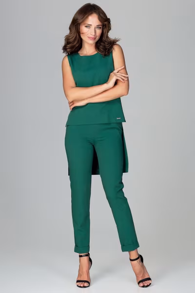 Spodnie Komplet Model K484 Green - Lenitif — zdjęcie 2
