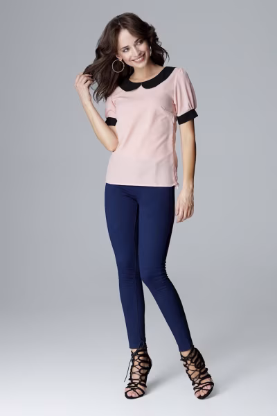 Bluzka Model L007 Pink - Lenitif — zdjęcie 2