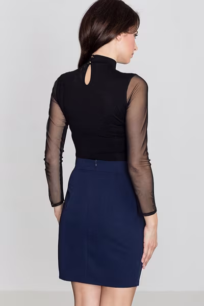 Spódnica Model K389 Navy - Lenitif — zdjęcie 2