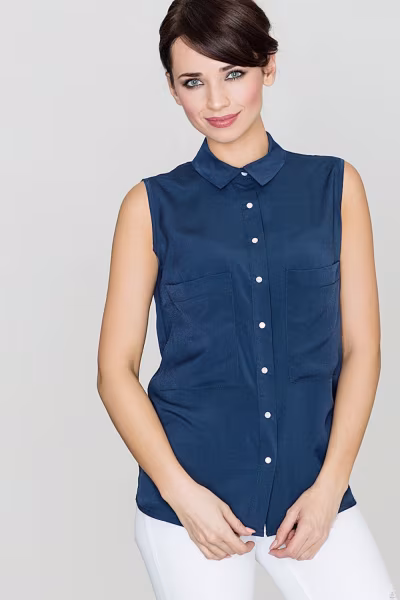 Bluzka Model K363 Navy - Lenitif — zdjęcie 1