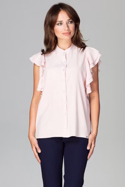Koszula Model K482 Pink - Lenitif — zdjęcie 2