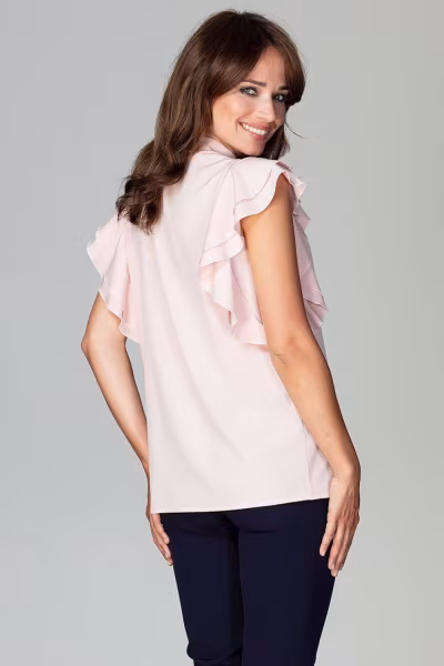 Koszula Model K482 Pink - Lenitif — zdjęcie 3