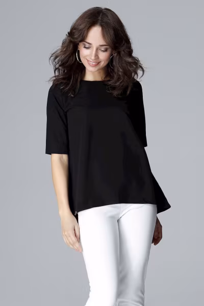 Bluzka Model L002 Black - Lenitif — zdjęcie 1