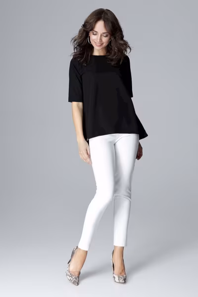 Bluzka Model L002 Black - Lenitif — zdjęcie 2