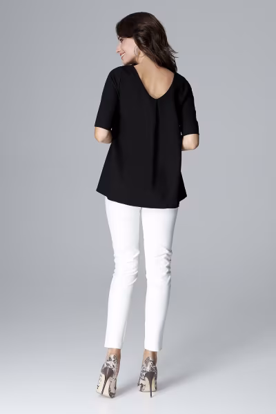 Bluzka Model L002 Black - Lenitif — zdjęcie 3
