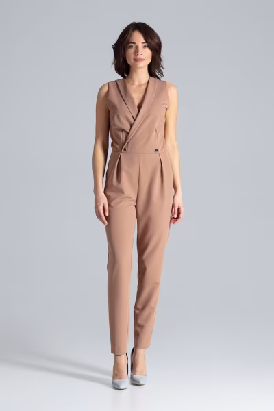 Kombinezon Damski Model L040 Brown - Lenitif — zdjęcie 1