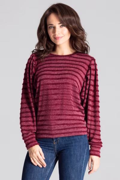Bluzka Model L069 Bordo - Lenitif — zdjęcie 1