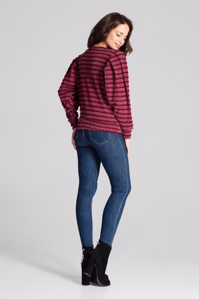 Bluzka Model L069 Bordo - Lenitif — zdjęcie 3