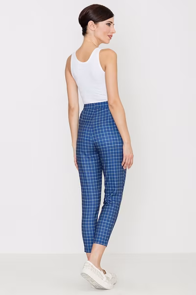 Spodnie Damskie Model K420 Wzór 48 Blue - Lenitif — zdjęcie 3