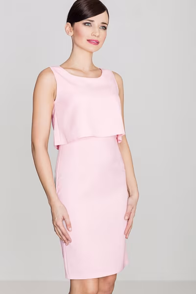 Sukienka Model K388 Pink - Lenitif — zdjęcie 1