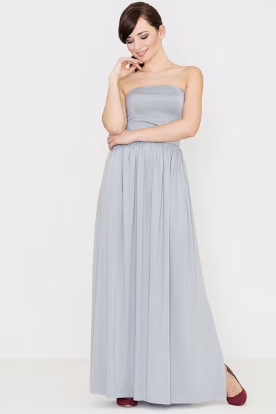Sukienka Model K252 Grey - Lenitif — zdjęcie 1