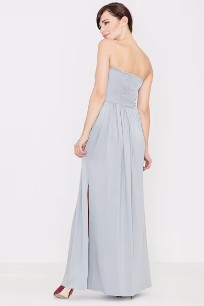 Sukienka Model K252 Grey - Lenitif — zdjęcie 2