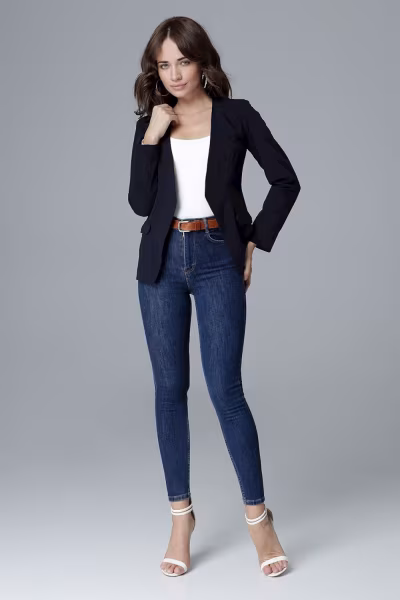 Żakiet Model L022 Navy - Lenitif — zdjęcie 2