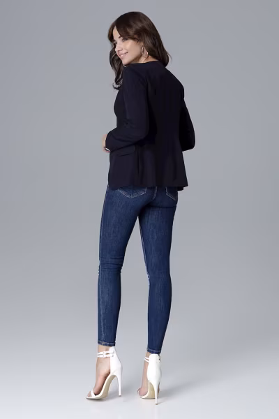 Żakiet Model L022 Navy - Lenitif — zdjęcie 3
