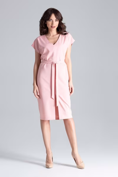 Sukienka Model L032 Pink - Lenitif — zdjęcie 1