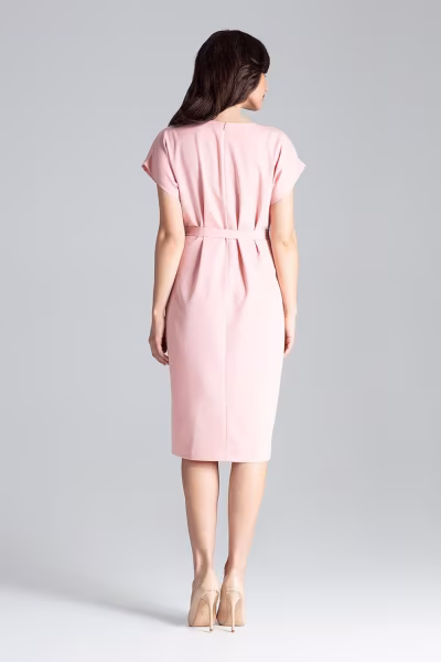 Sukienka Model L032 Pink - Lenitif — zdjęcie 3