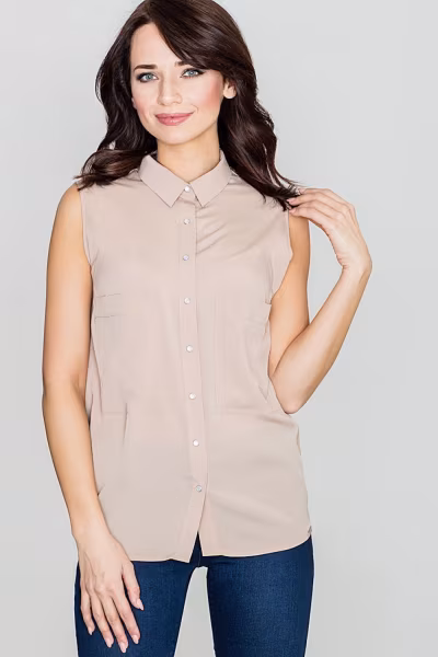Bluzka Model K363 Beige - Lenitif — zdjęcie 1