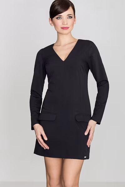 Sukienka Model K373 Black - Lenitif — zdjęcie 1