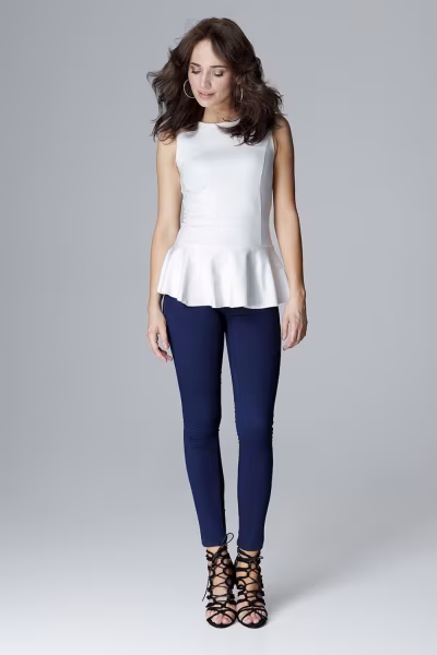 Bluzka Model L013 Ecru - Lenitif — zdjęcie 2