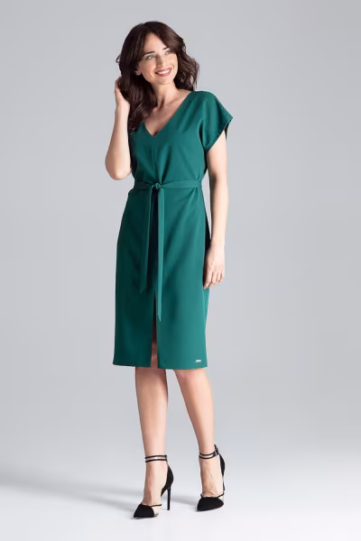 Sukienka Model L032 Green - Lenitif — zdjęcie 1