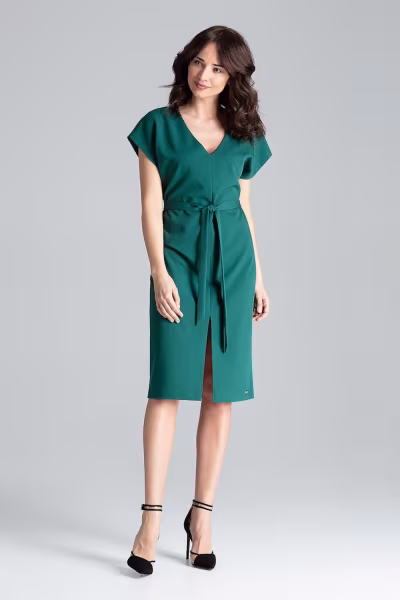 Sukienka Model L032 Green - Lenitif — zdjęcie 2