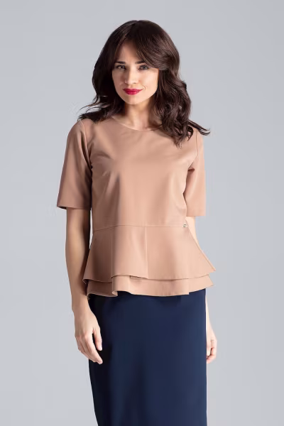 Bluzka Model L026 Brown - Lenitif — zdjęcie 1