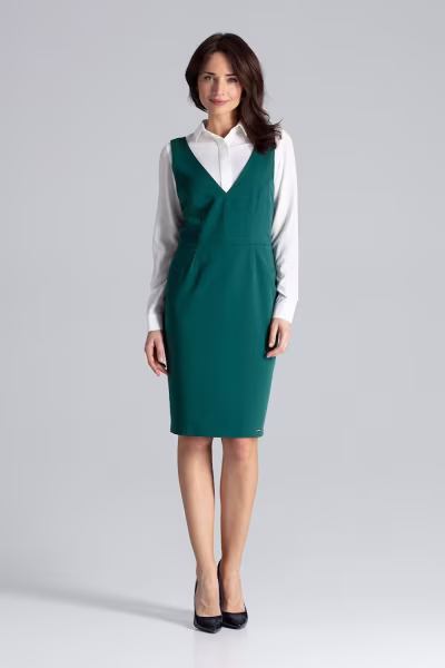 Sukienka Model L039 Green - Lenitif — zdjęcie 1