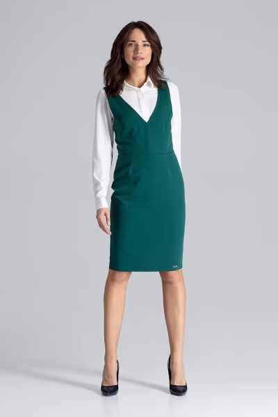Sukienka Model L039 Green - Lenitif — zdjęcie 2