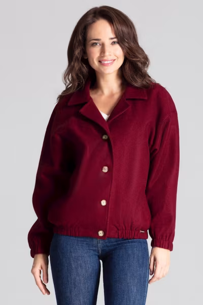 Kurtka Damska Model L075 Bordo - Lenitif — zdjęcie 1