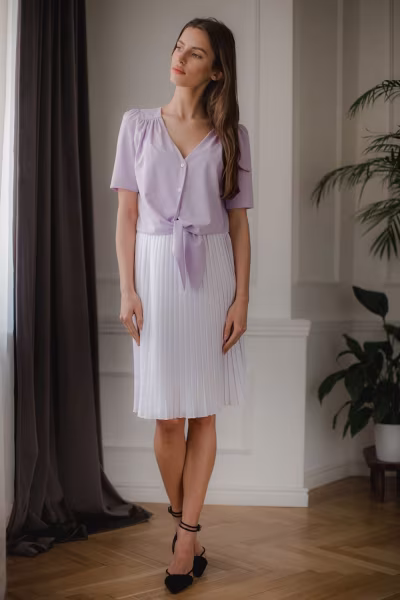 Bluzka Model L081 Violet - Lenitif — zdjęcie 2