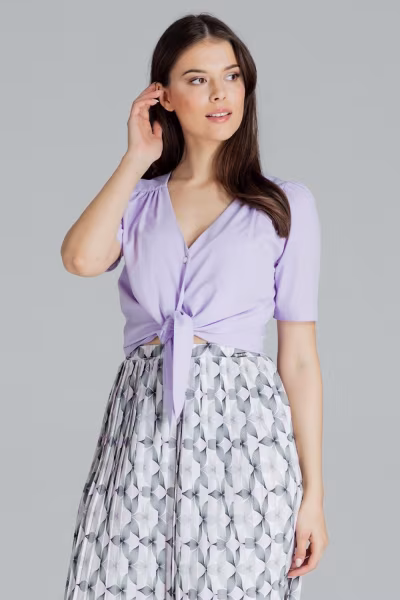 Bluzka Model L081 Violet - Lenitif — zdjęcie 3