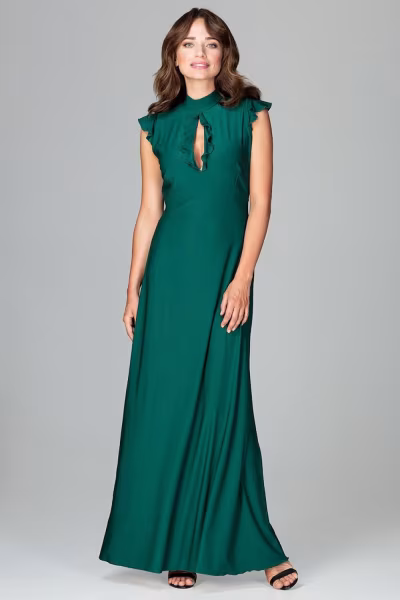 Sukienka Model K486 Green - Lenitif — zdjęcie 2