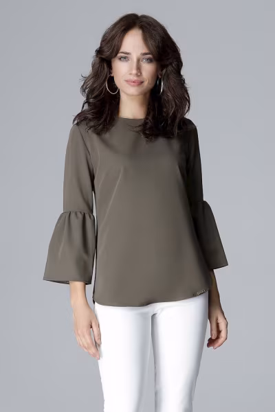 Bluzka Model L010 Olive - Lenitif — zdjęcie 1