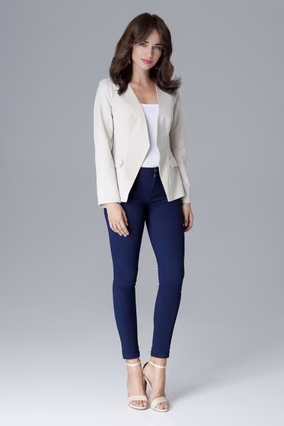 Żakiet Model L022 Beige - Lenitif — zdjęcie 2