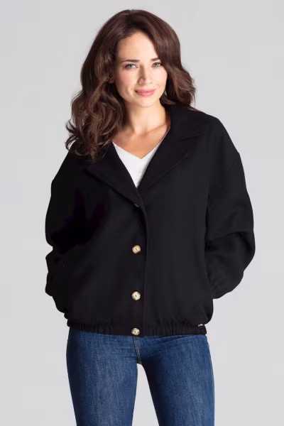 Kurtka Damska Model L075 Black - Lenitif — zdjęcie 1