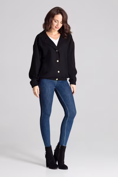 Kurtka Damska Model L075 Black - Lenitif — zdjęcie 2