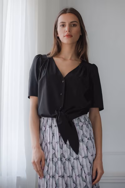 Bluzka Model L081 Black - Lenitif — zdjęcie 2