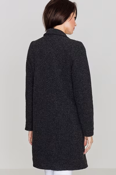 Płaszcz Damski Model K406 Black - Lenitif — zdjęcie 2