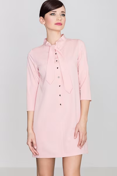 Sukienka Model K369 Pink - Lenitif — zdjęcie 1